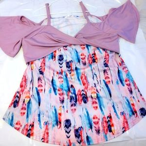 Plus Size off the shoulder top